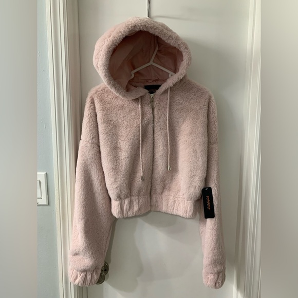 Ambiance Jackets & Blazers - Ambiance Soft Pink Furry Outerwear